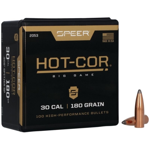 Куршуми Speer, Hot-Cor SP - кал. .30 (.308), 180gr /100 в кут./