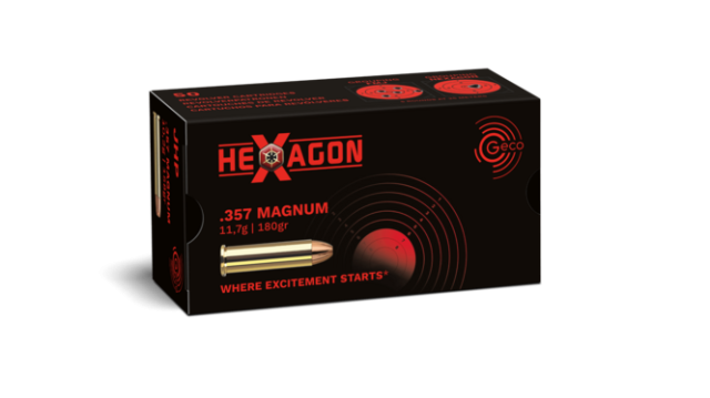 Патрони за късо нарезно оръжие Geco Hexagon - кал. 357 Magnum, 11.7g/180gr