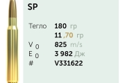 Нарезни патрони Sellier&Bellot  кал. 30-06 SP 11,7g/180gr
