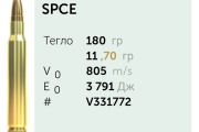 Нарезни патрони Sellier&Bellot .30-06Sprg. SPCE 180gr