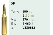 Нарезни патрони Sellier&Bellot  кал. 243 Win SP 6,5g/80gr